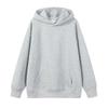 Trendy Unisex Heavyweight Retro Hoodie: Plain Color, Drawstring-Free, Loose Fit for Autumn/Winter