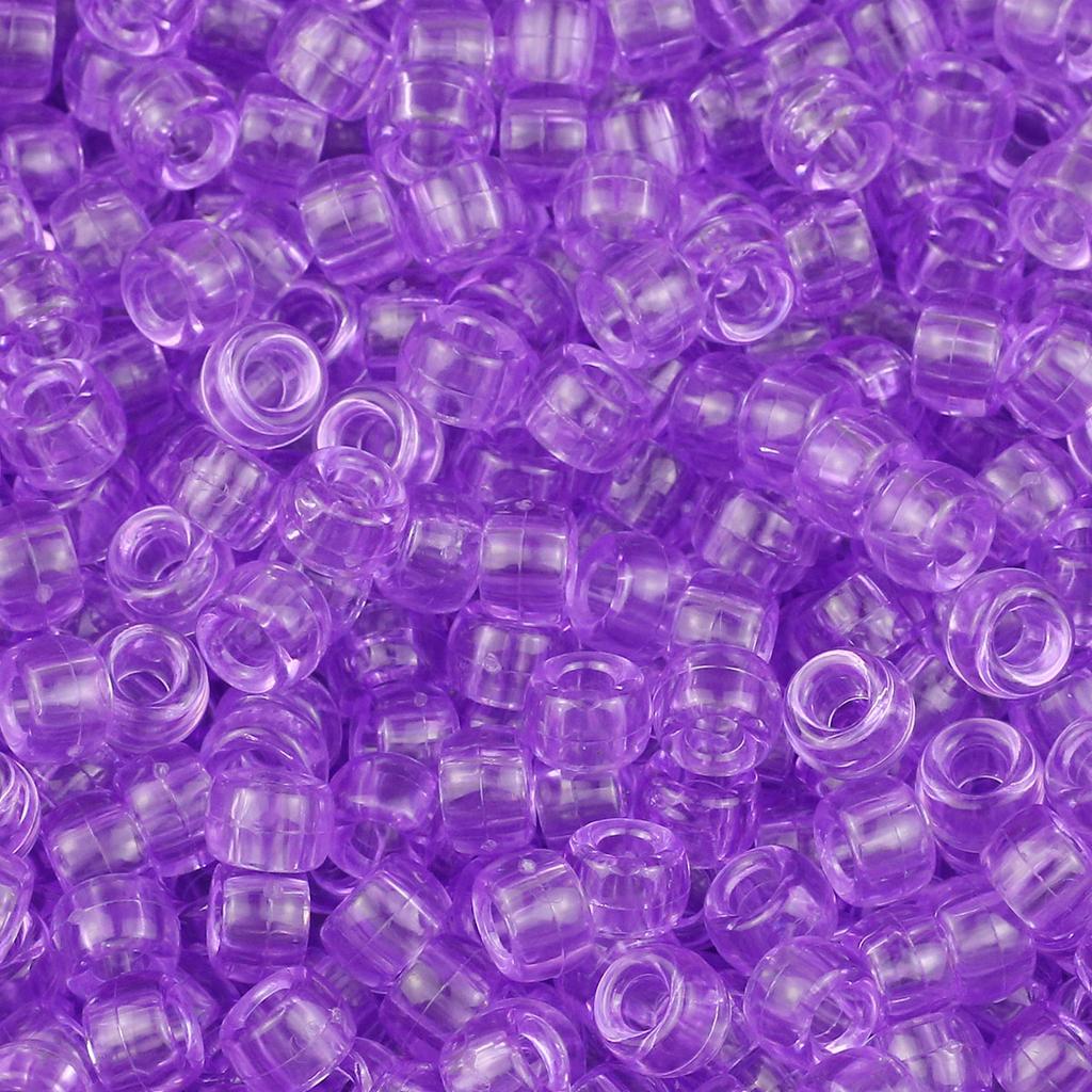 200-1200Pcs multi-colored Large Hole Pony Beads Plastic Beads For Bracelets Making DIY Crafts Jewelry Key Chains And Decorations