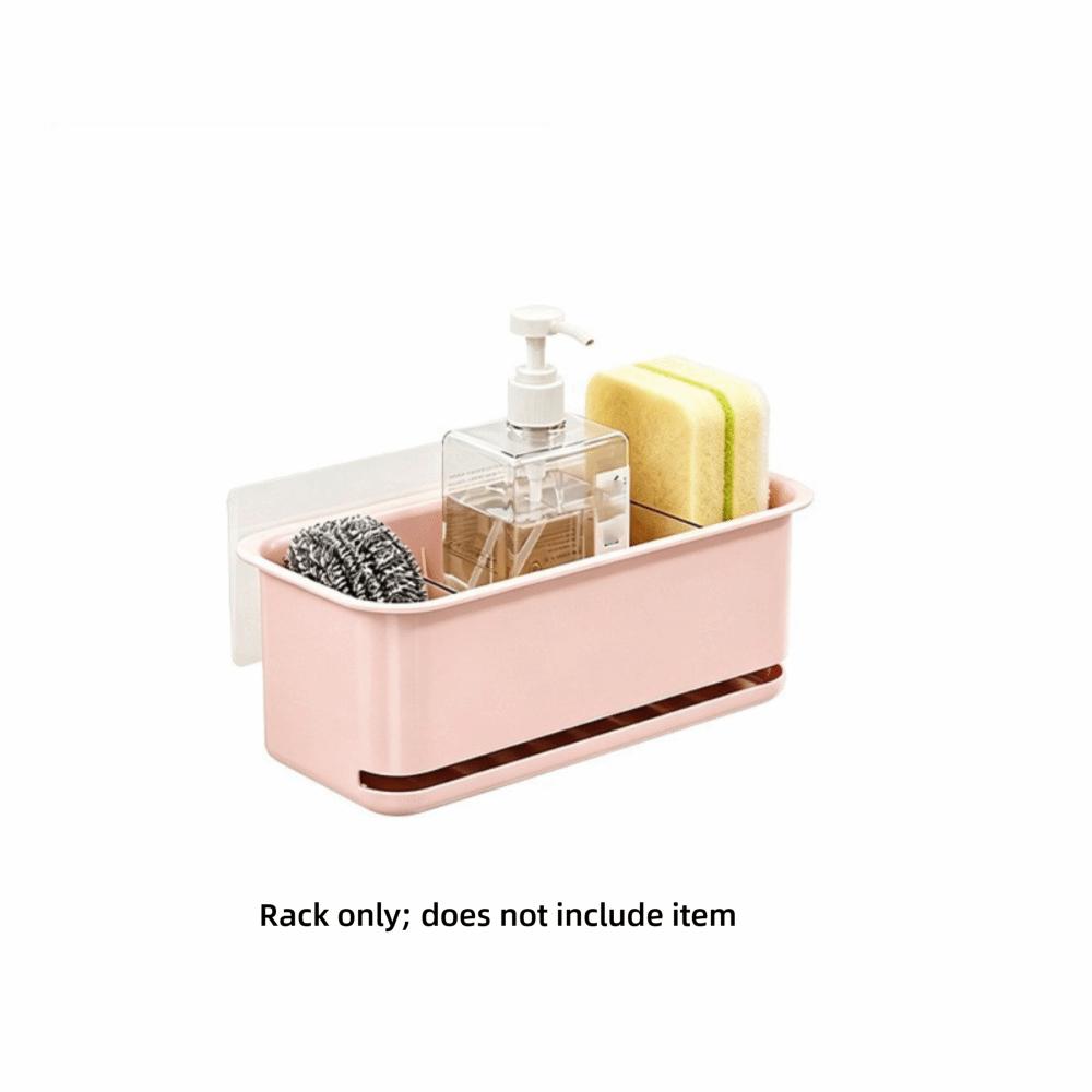 Wall-mounted Kitchen Sink Sponge Holder Ventilated Sponge Storage Box  Kitchen Counter-top