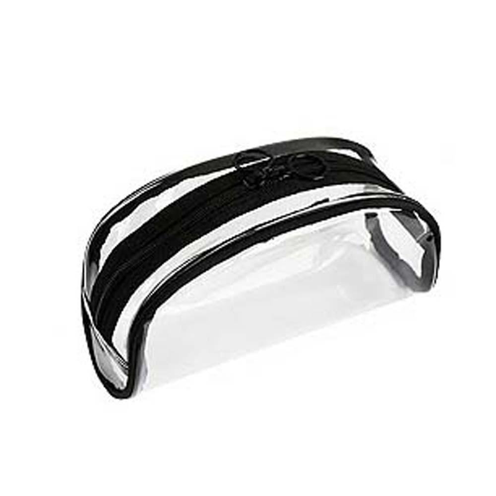 

Clutch Pouch Transparent Makeup Bag PU Leather Waterproof Clear PVC Handbag Black Large Capacity Swimming Small Bag Beach