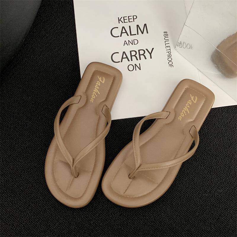Women s Fashionable Summer Waterproof Flat Flip-flops 38-39