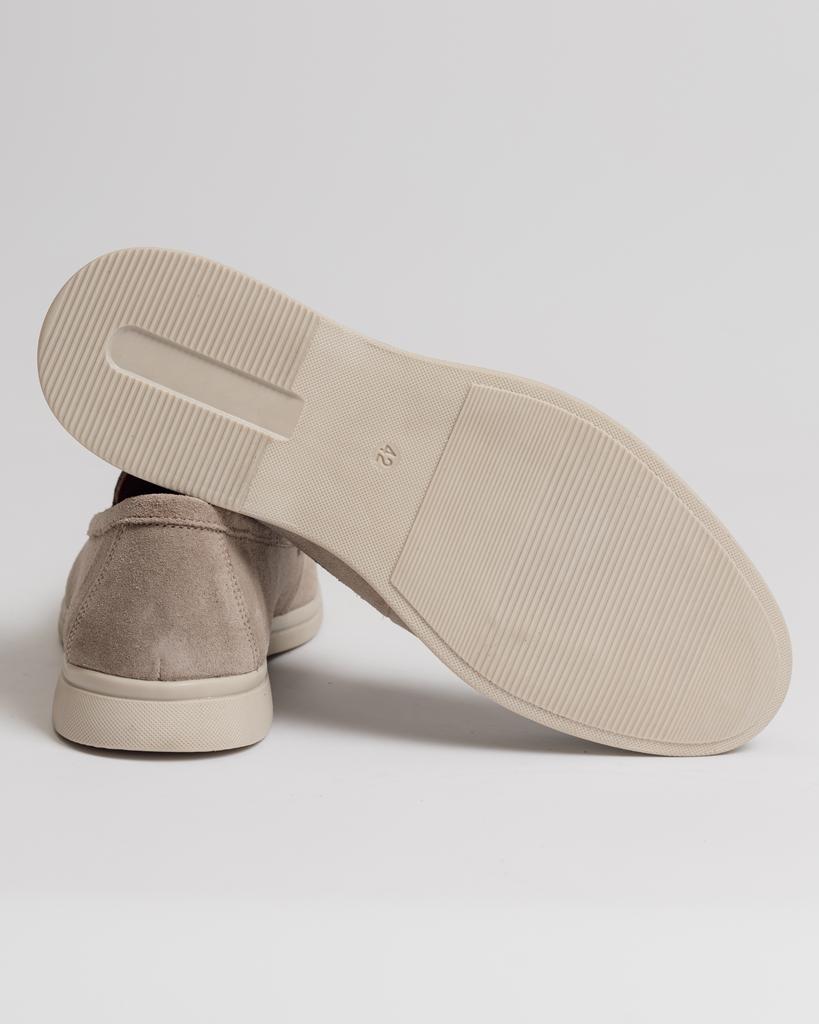 Herren-Loafer Krula 8221 40 hellbeige Wildleder