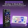 Hot Swap Bluetooth/2.4G/Kabelgebundene Mechanische Gaming-Tastatur mit Roller-Joystick für Win/Mac Programmierbare Hintergrundbeleuchtete Gaming-Tastatur