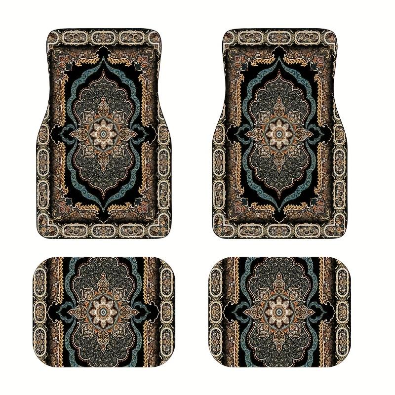 2/4pcs Car Anti Slip Mats,Car Carpets, Bohemian Style Printed Car Floor Mats, Suitable for The Front and Rear Seats of Most Cars