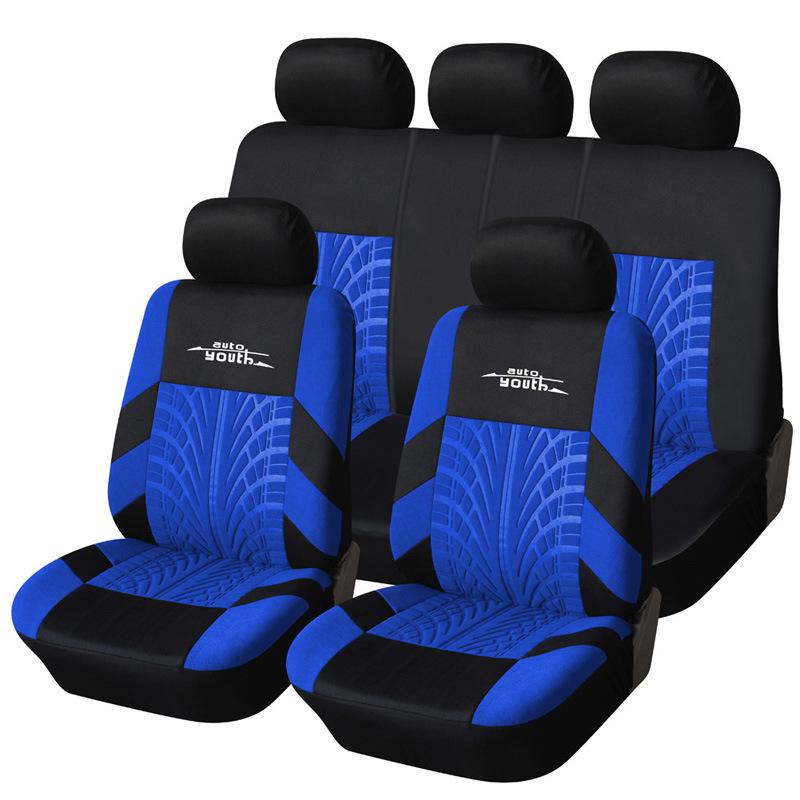 Temu Embroidered Car Seat Cover with Tire Pattern - For Export To Russia and Mexico