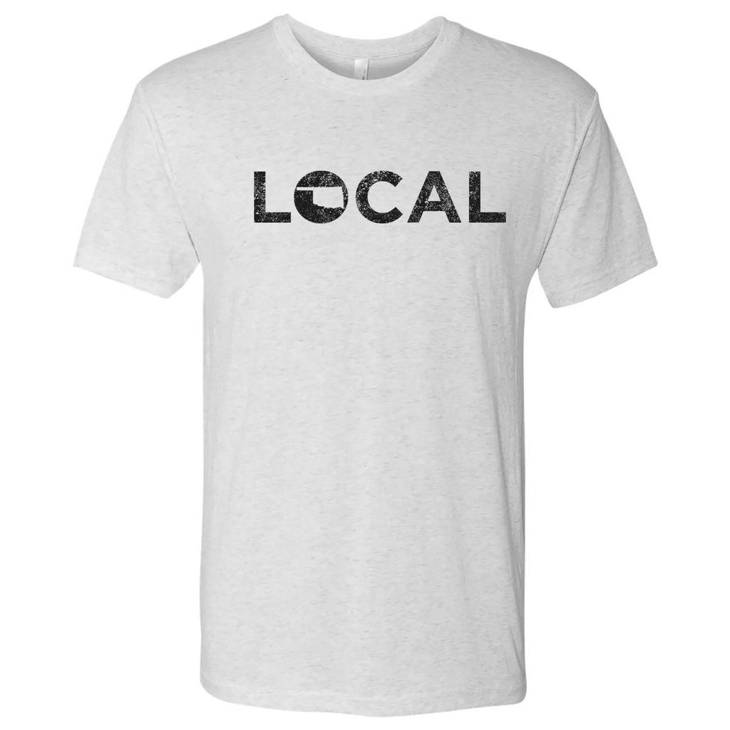 Oklahoma Local - USA State Pride Canvas Triblend T Shirt - Heather White