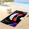 Gengar Print Beach Towel, Large Soft Quick Dry Towel for Beach Camping Swimming
