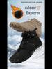 Unisex Waterproof Non-Slip Winter Hiking Boots with Plush Lining