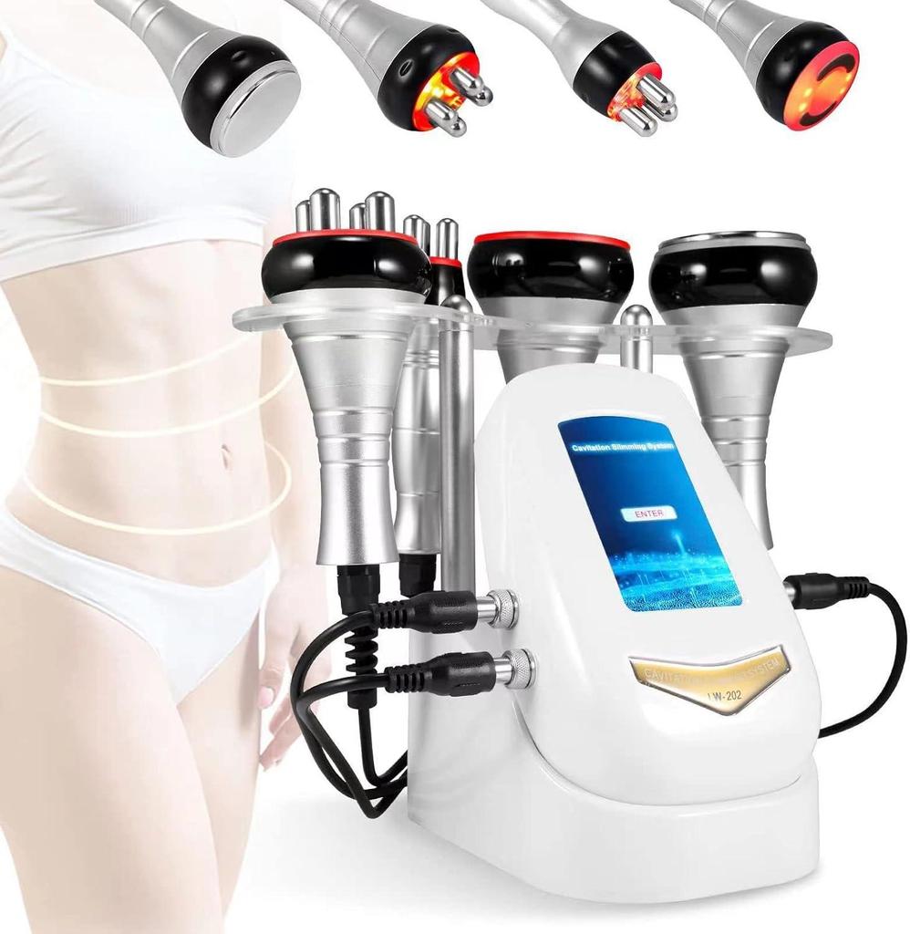 Electric 4 in 1 40K Vacuum Body Relaxation Machine Thermal RF Face Neck Massager Cosmetic Skincare Accessory Tool Supply Set Kit