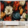 Bohemian Beautiful Flower Tapestry Wall Hanging Cloth for Room Decoration Cheap Home Decor Bedroom Living Room Artistic Design