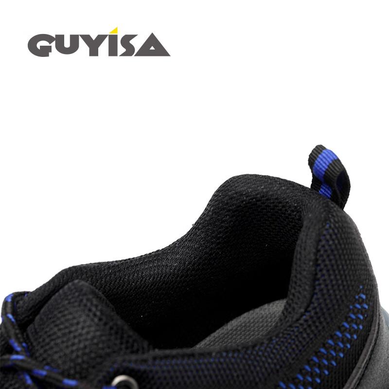 GUYISA Men's Breathable Safety Work Shoes