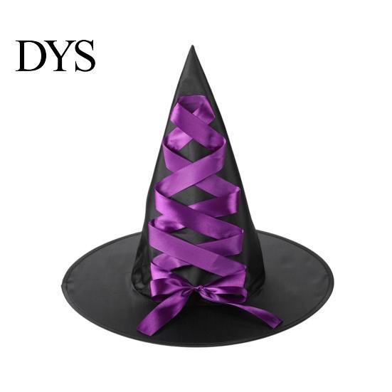 Halloween Costume Accessories Witch Hat, Reusable Oxford Cloth Pointed Wizard Festive Party Souvenir Hat for Costume, Carnival, Masquerade,