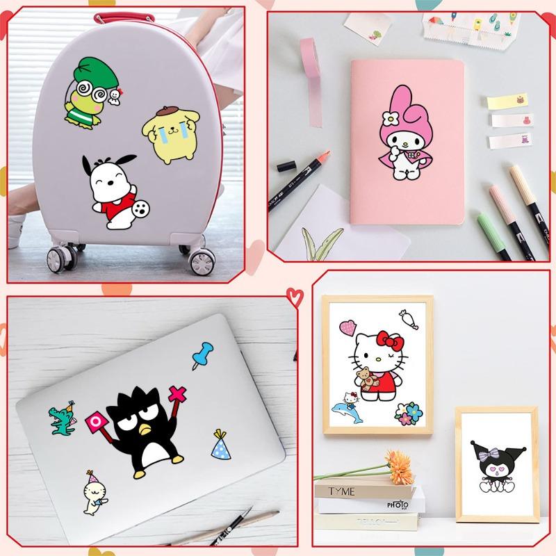 8/16-piece face-matching Sanrio Hello Kitty Kuromi Melody Educational DIY children s puzzle stickers assembly game ga Entertaining Play Safe