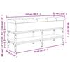 VidaXL Banc à Chaussures, Banquette de Rangement avec Siège, Meuble à Chaussures avec Coussin, Moderne, Chêne Fumé 102x32x45 835179
