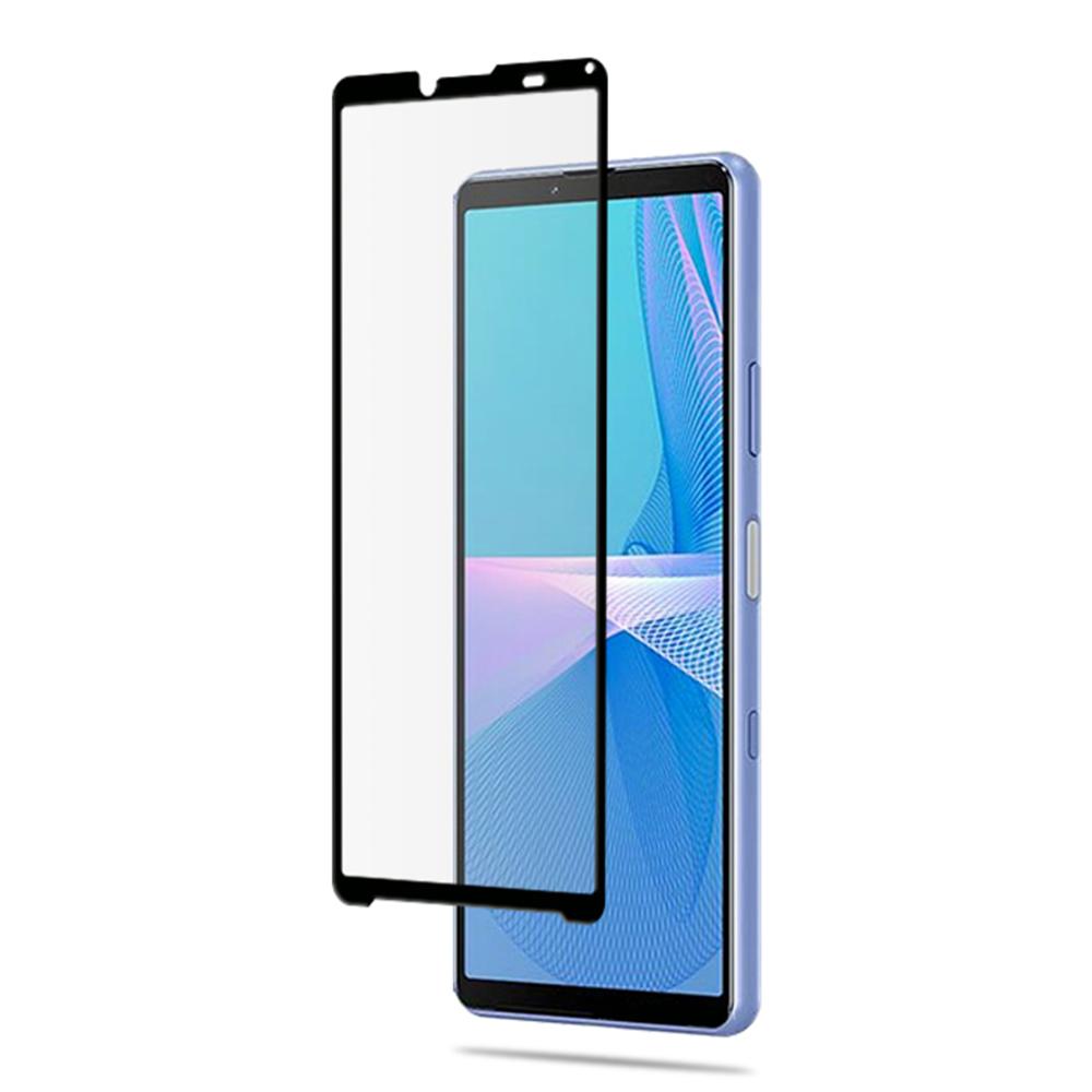 MOCOLO Silk Print 9H Hardness HD Full Screen Coverage Full Glue Tempered Glass Protector for Sony Xperia 10 III 5G
