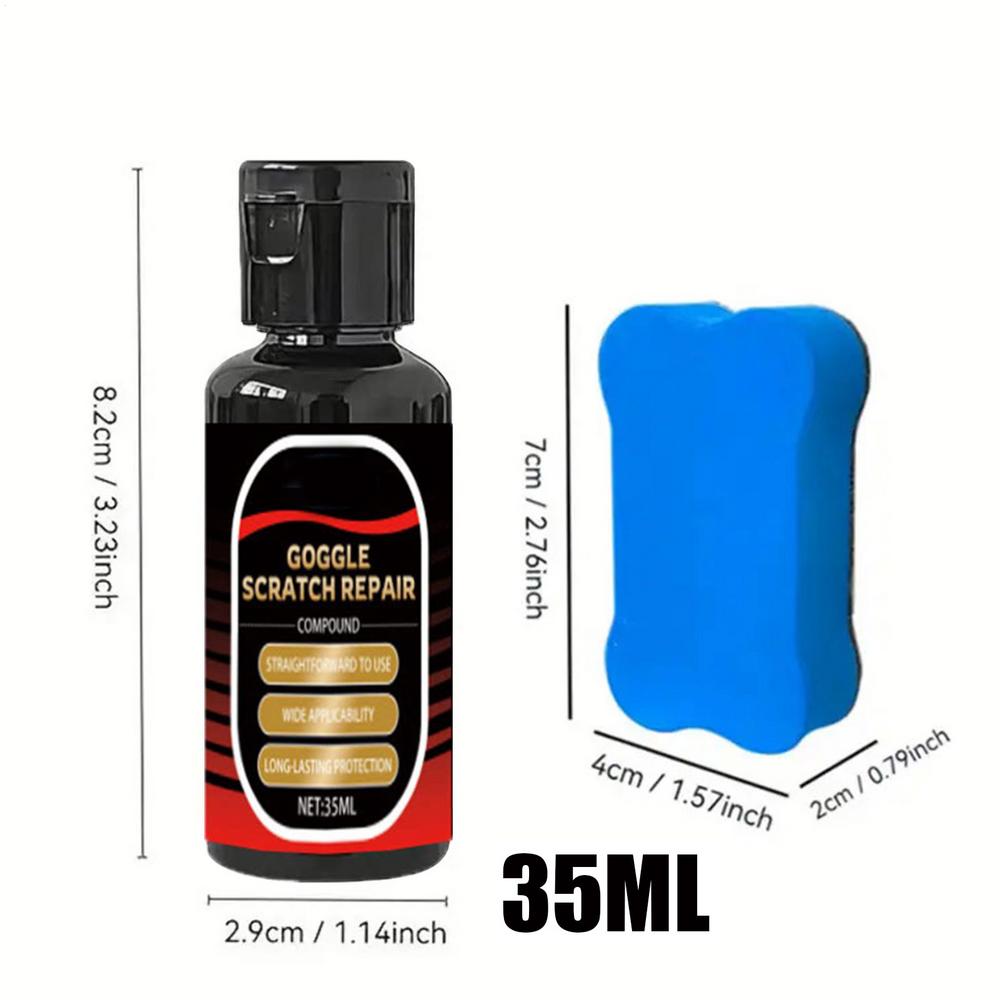 

Motorcycle Paint Scratch Remover 35ml Goggles Restorer Motorcycle Helmet Visor Scratch Remover for Detailing Maintenance