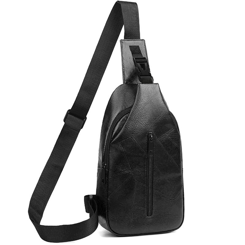 Men s Chest Bag, Fashiable and Versatile, Lightweight and Simple, Multi-Compartment Design, Zipper Closure