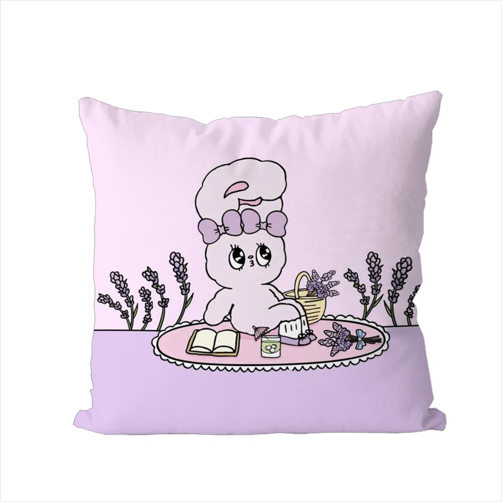Cute EEsther Bunny Pillow Case For Car Sofa Decorative Home Doublesided Print Plush Square Throw Pillow Cushion Cover
