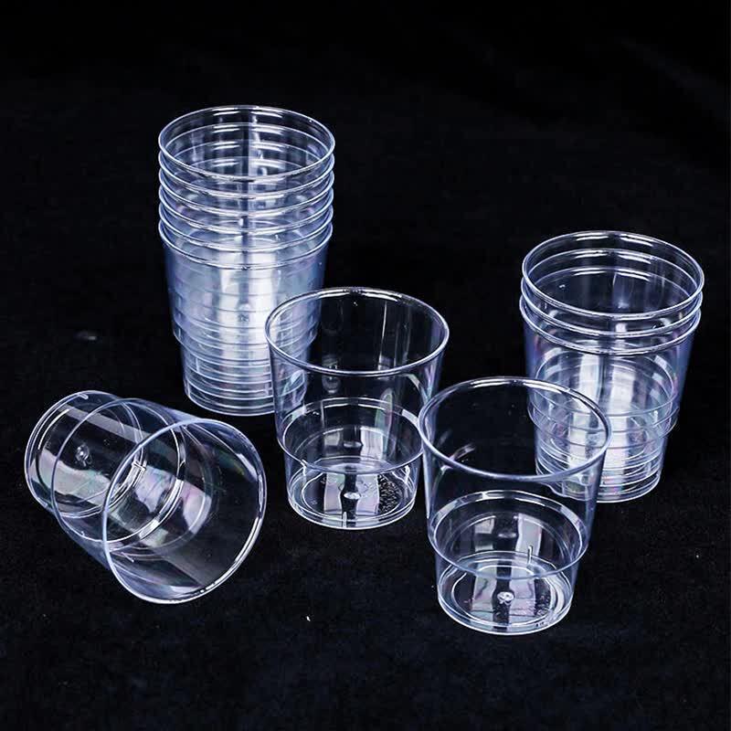 Fangcaodi 200ml Thickened Disposable Plastic Cups, 60-Count