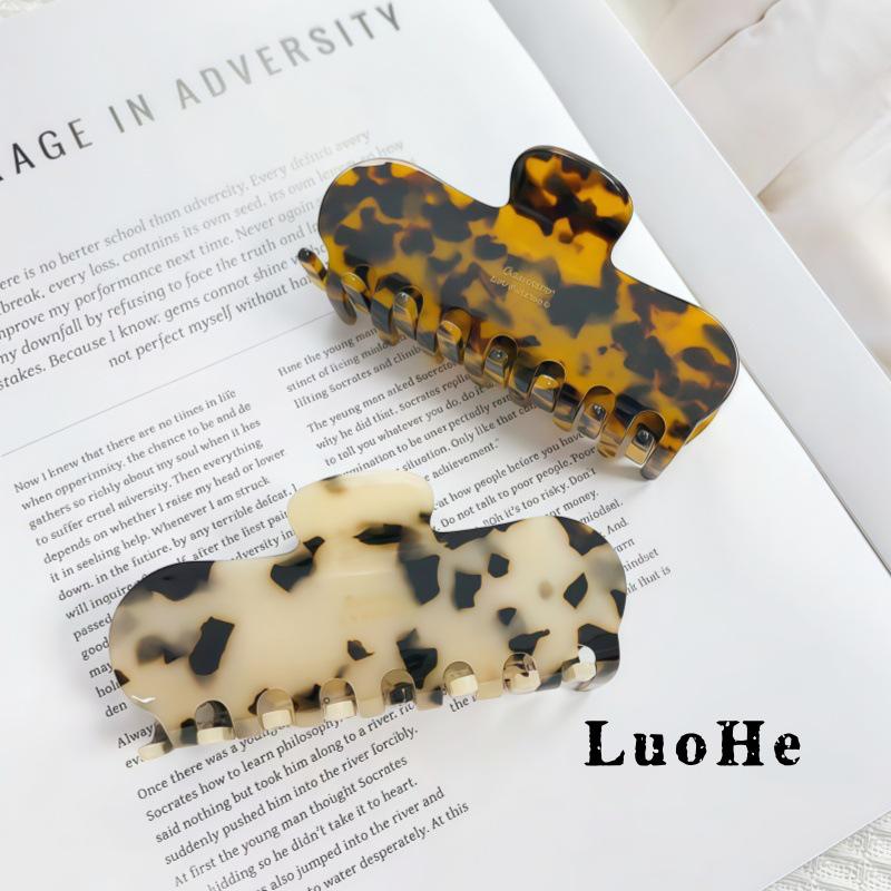 Luohe Minimalist Korean Style Acetate Women's Hair Claw Clip