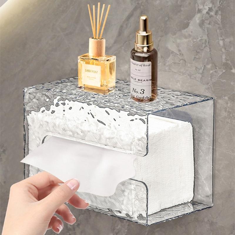 Multifunktionale Wandhalterung Papierhandtuchhalter Papierhandtuchspender Wandmontage Taschentuchhalter Taschentuch Taschentuchspender Box