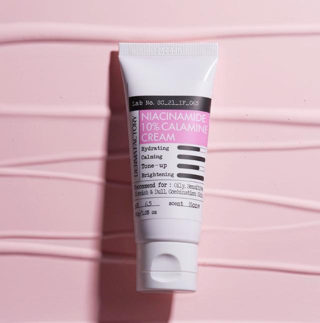 The Derma Factory Niacinamide 10% Calamine Cream 30g – Brightening & Oil Control