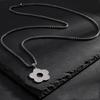 Stainless Steel Material Flower Pendant Necklace Jewelry Birthday Gift for Girls