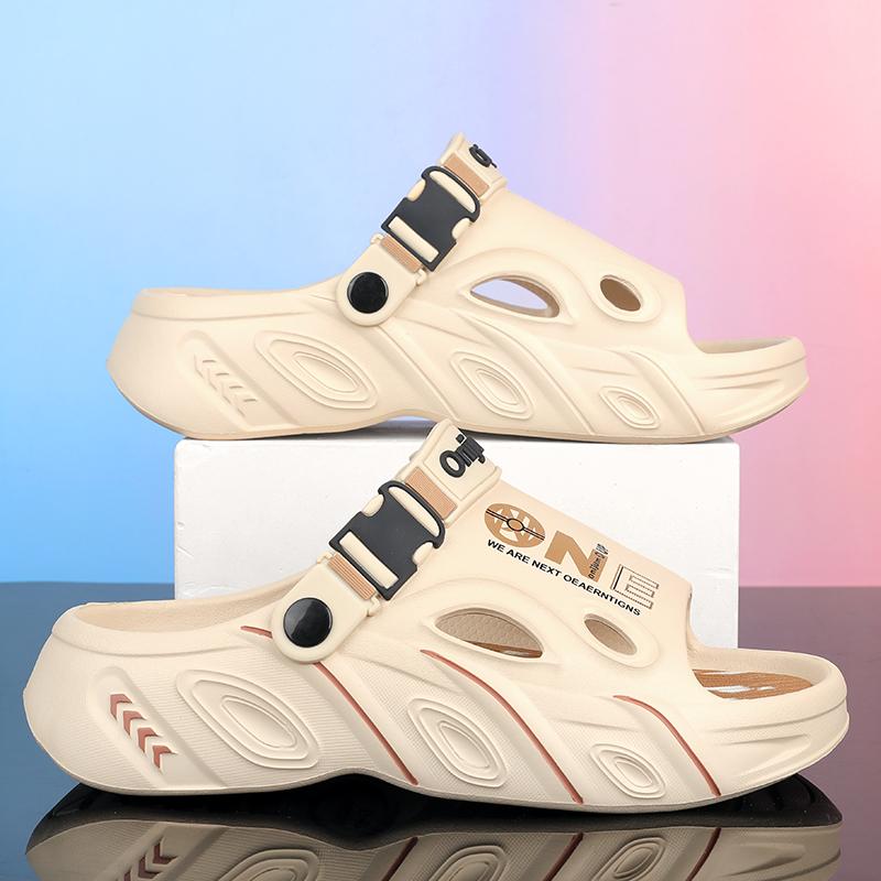 

Пляжные сандалии для мужчин 2025 Лето Мягкая подошва Шлепанцы Легкие Удобные тапочки Мужские Женские Уличные Нескользящие Повседневная обувь 36-37