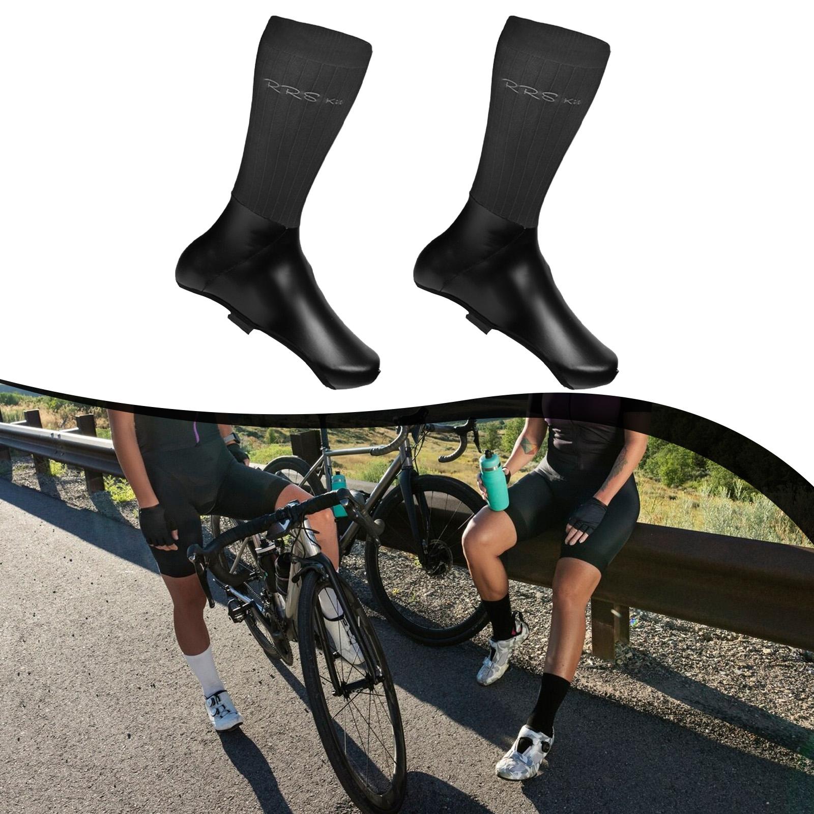 

Cycling Shoe Covers,Bike Shoe Covers Waterproof Shoecovers Bicycle Overshoes Protectors for Outdoor Outside Women Men Booties чорний
