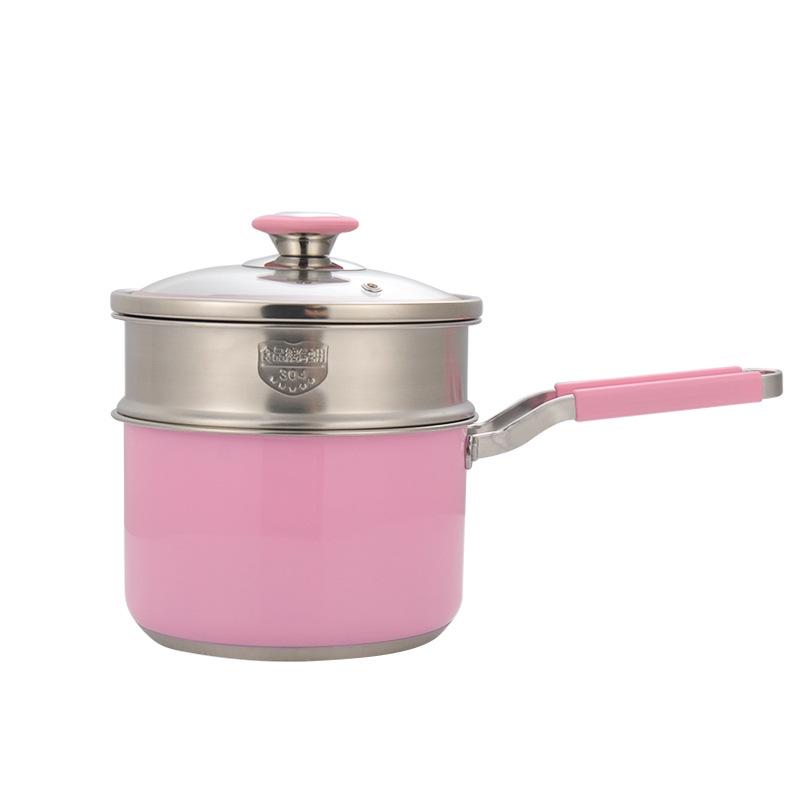 Stainless Steel Yukihira Pan: Non-Stick Milk, Soup & Noodle Pot with Wooden Handle for Baby Food & Breakfast