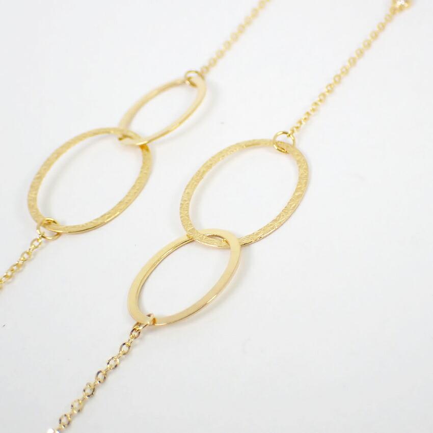 [Used] K18 Diamond Necklace/j59-3