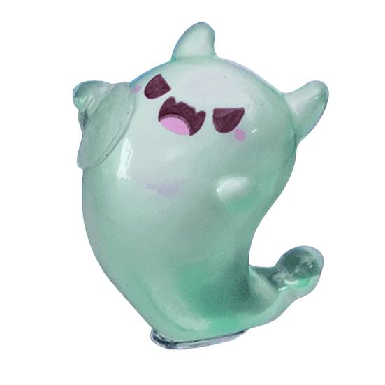 Glow in The Dark Mini Ghost Figures with Box Luminous Small Resin Ghost Figurine Miniature Ghost Garden Decor for Halloween Party Favors