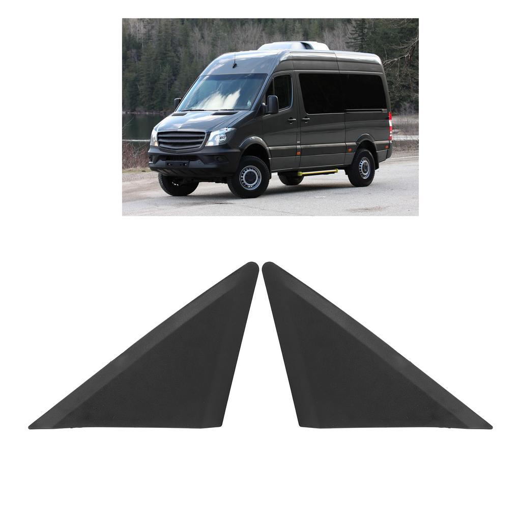 Exterior Wing Mirror Triangle Cover Trim Rear View Mirror Triangle Plate Trim Cover Scratch Proof for Sprinter 2006 To 2018