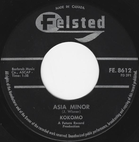

7inch Record KOKOMO 2 Asia Minor FE8612 Felsted Canada Rock Used