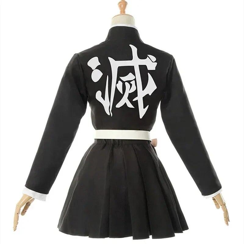 Bambini dospělí Demon Slayer Kimetsu No Yaiba Anime Kimono Kanroji Mitsuri Kostým Cosplay Kisatsutai Donne Sexy vestiti di
