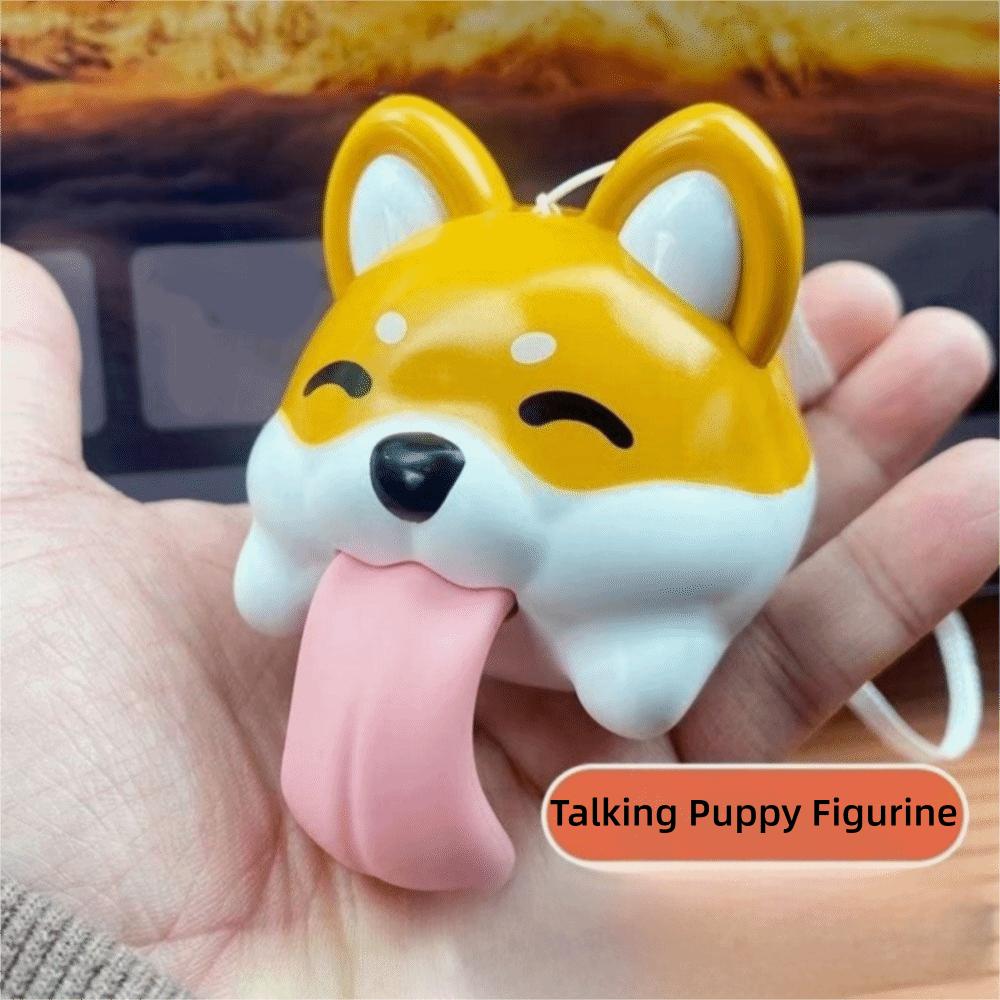 Cartoon Corgi Funny Figurine Plastic Corgi Car Pendant Creative Dog-Shaped Pendant  Gift