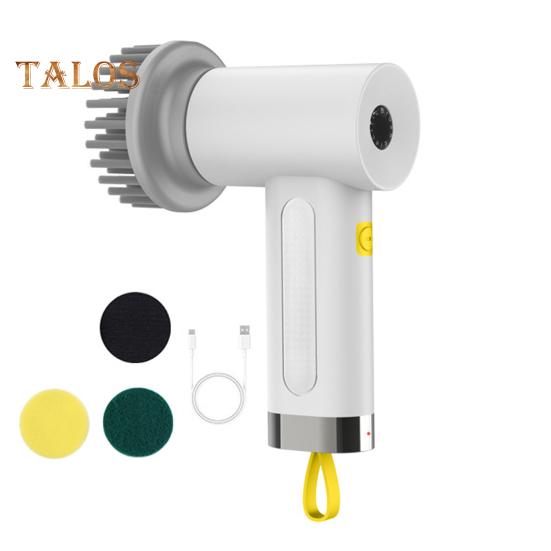 

Электрическая щетка для чистки, аккумуляторная, беспроводная, двигатель для чистки, защита от перегрузки, кухонная щетка для чистки, инструмент для уборки дома белый