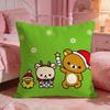 RRirakkumas Cute Bear Cushion Cover Premium Comfort Reversible Pillow Cove Two In One Design For Any Room  Car Interior