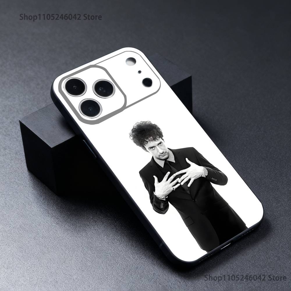 Singer G-Gustavo Cerati Phone Case For iPhone 17,16,15,14,13,12,11,Pro,Max,Plus Black Soft Cover