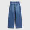 Gap Girls' Loose Wide-Leg Washed Denim Jeans