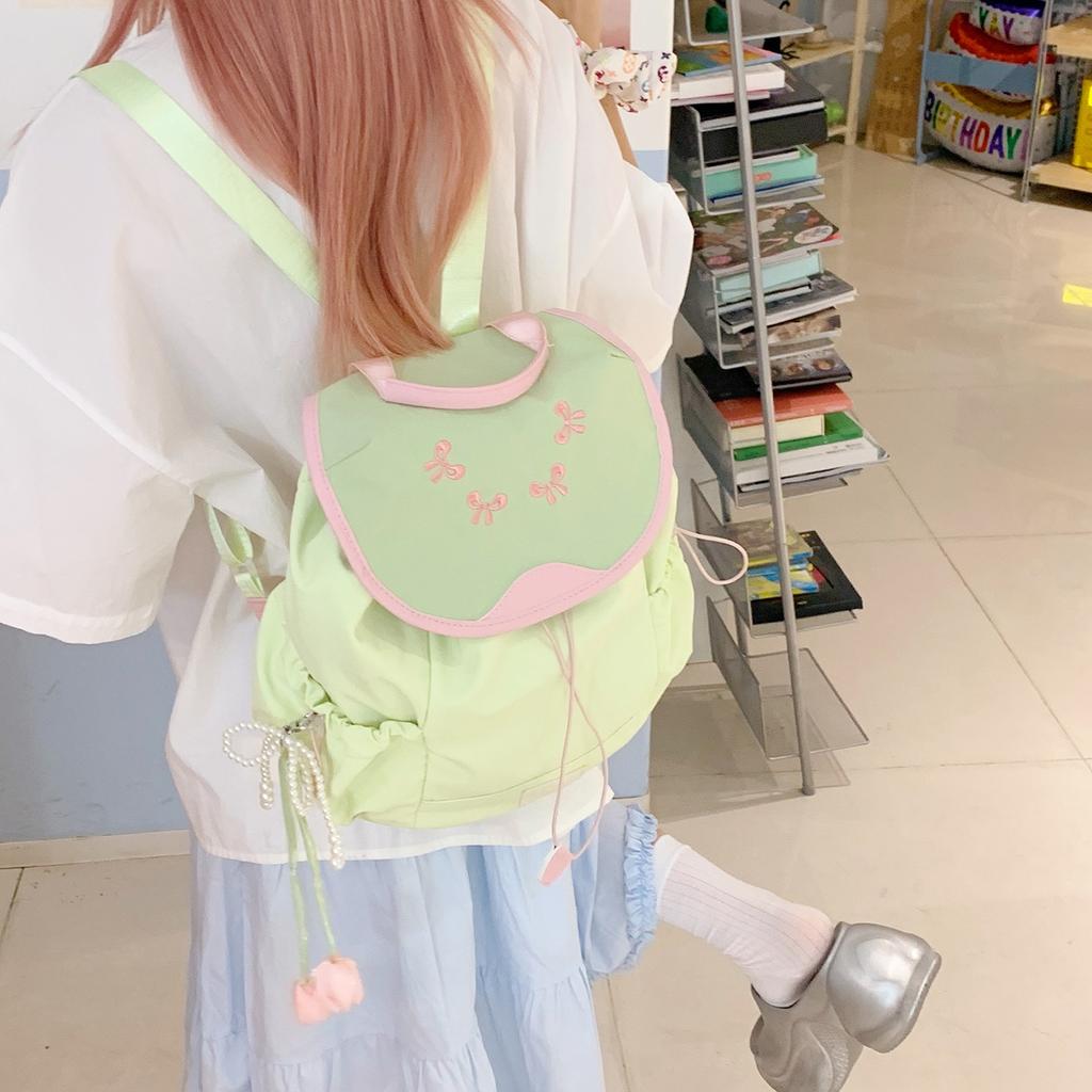 Schoolbag cute bag backpack girl cute backpack versatile commuter travel small backpack schoolbag women's bag
