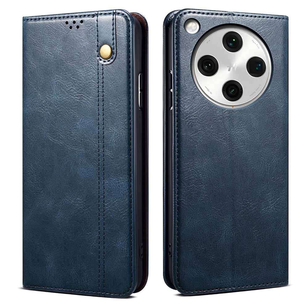 For Oppo Find X8s+ 5G Case Crazy Horse Texture Waxy Leather Wallet Stand Phone Cover