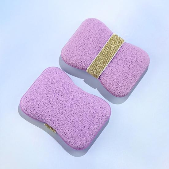 1/2Pcs Bathing Sponge Soap-Saving Bags Rich Foam Soft Skin Delicate Texture Sponge Foaming Effect Sponge