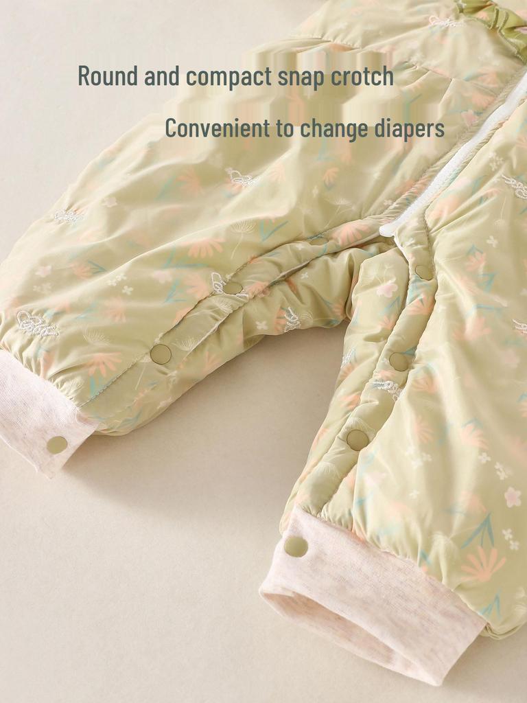 Cozy Cotton Padded Baby Jumpsuit: Warm Winter Onesie for Newborns