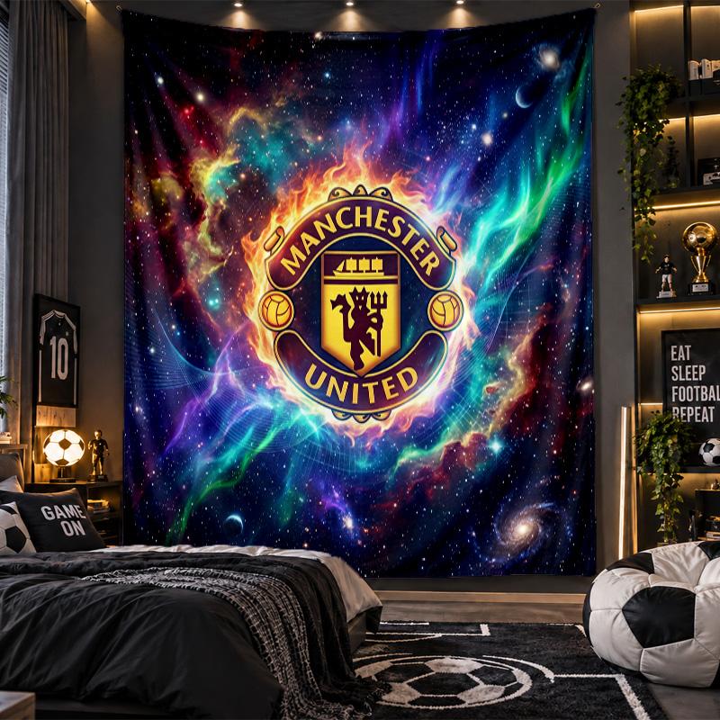 Wandbehang Tapisserie Manchester United Drucktuch für Wohnzimmer Schlafzimmer Heimdekoration
