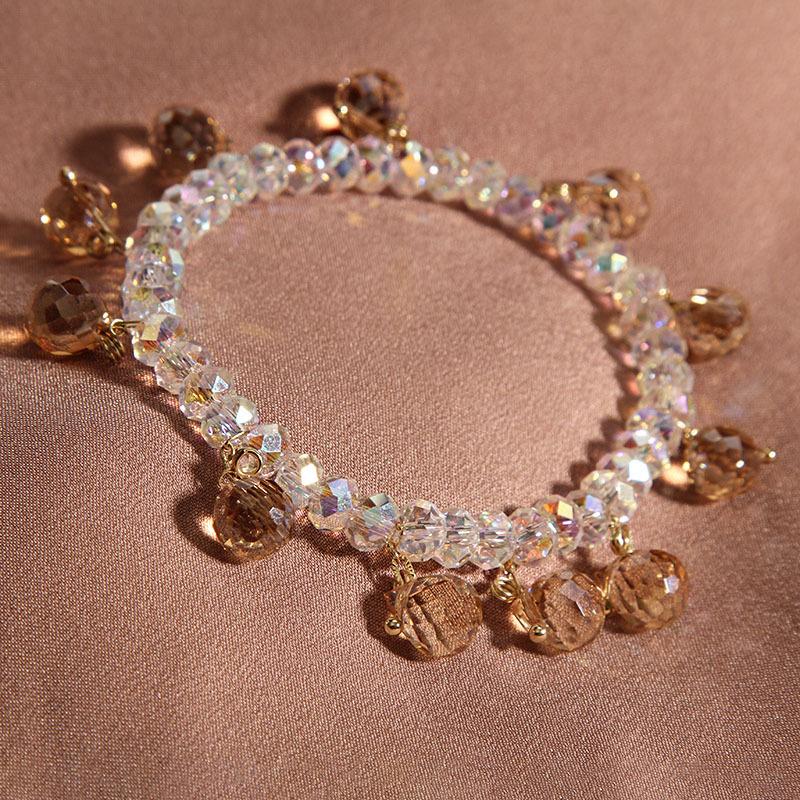 Crystal Fashion Charm Bracelet for Woman New Beaded Bracelet Lucky Bracelet Fashion Design Jewelry Accessories