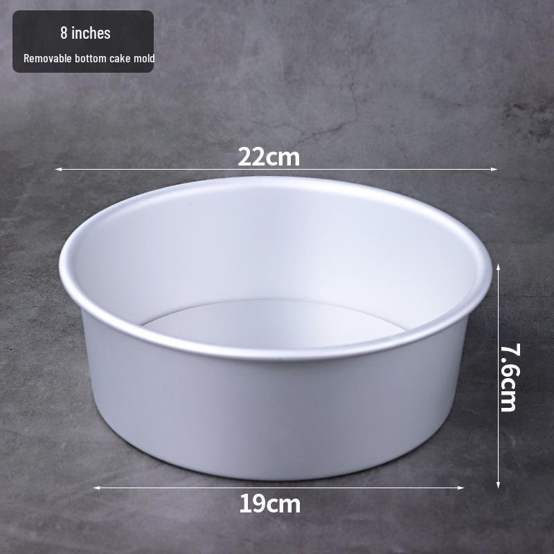 Heart-Shaped Anodized Chiffon Cake Mold with Removable Bottom