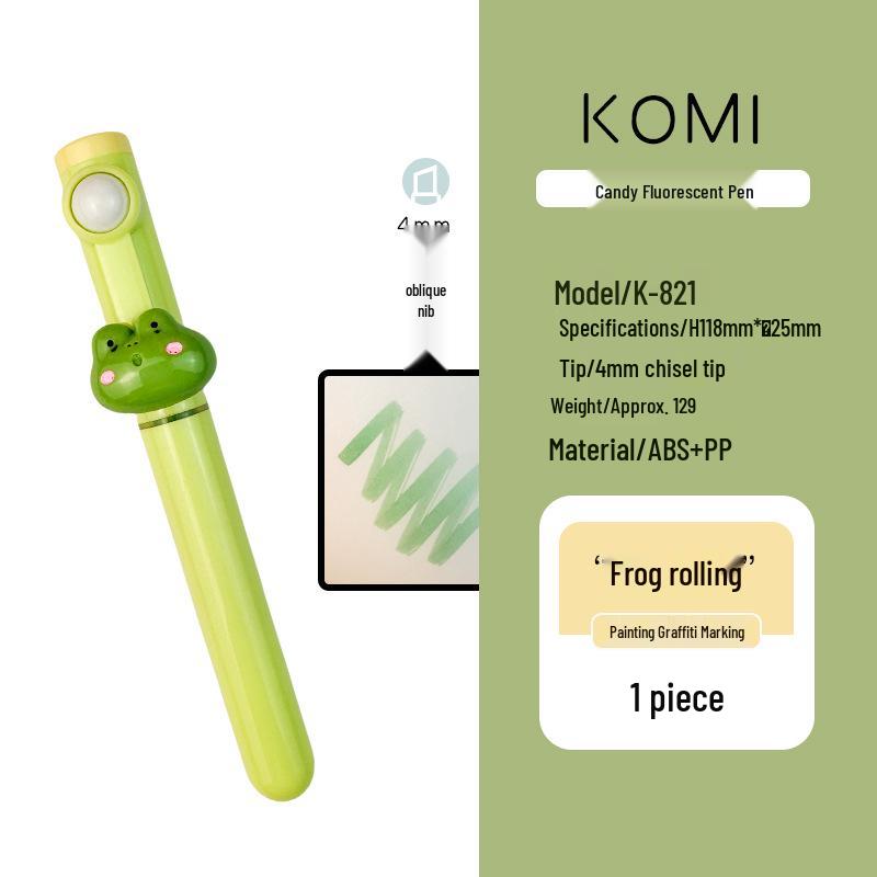 KOMI Creative Fluorescent Animal Style Highlight Pen for Students