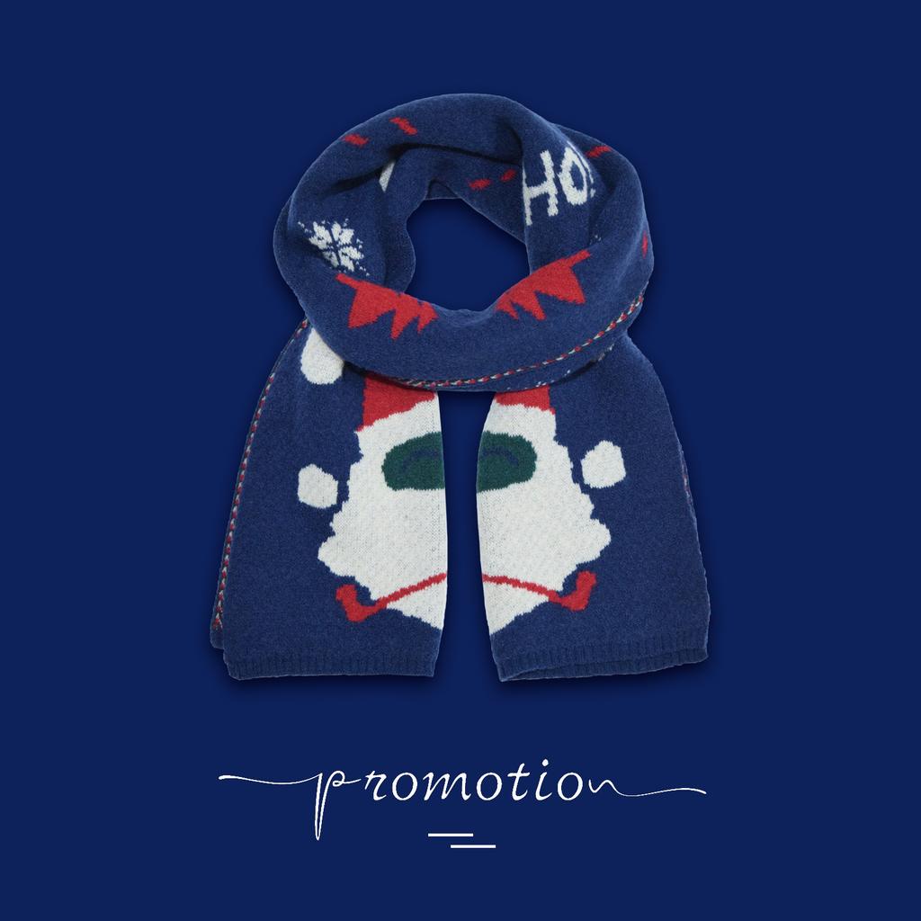 Christmas scarf female winter Korean version student autumn and winter Christmas antlers big shawl Japanese small fresh long scarf