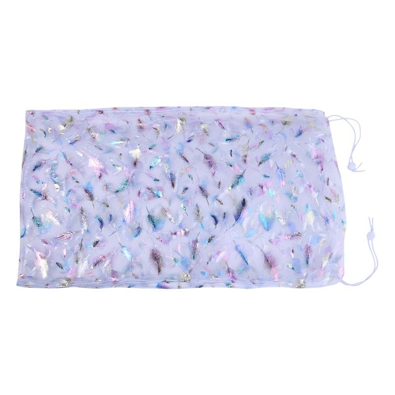 Universal Bird Cage Cover Bird Cage Mesh Net Elastic Birdcage Cover Soft Bird Seed Guard Skirt